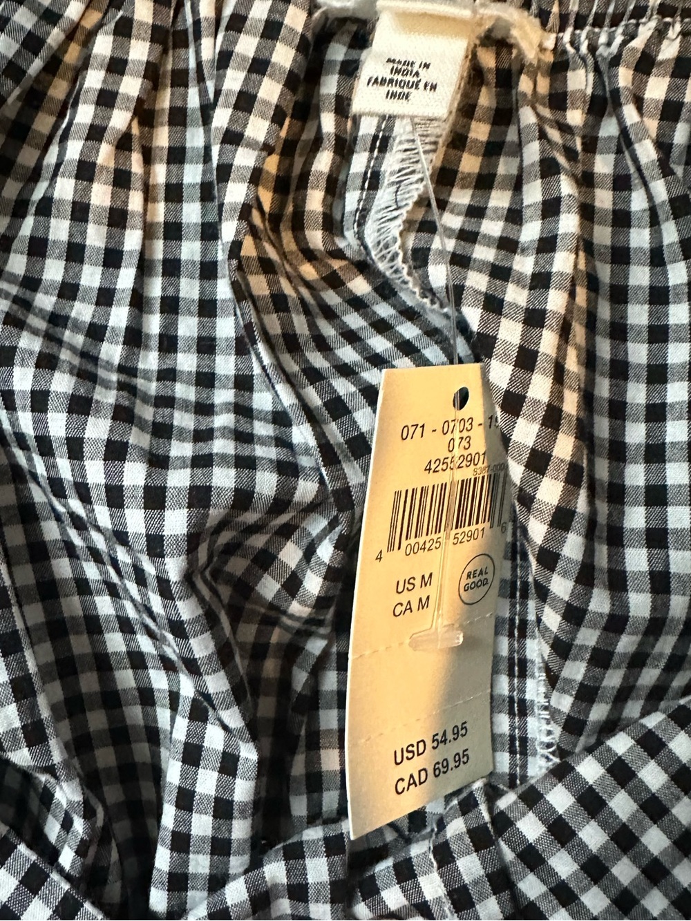 Aerie Cotton Gingham Midi Skirt NWT Sold Out (Medium) - Picture 8 of 10